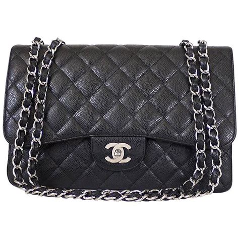 silver chanel handbag|jumbo Chanel bag price.